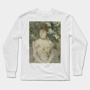 Young Girl in a Ball Gown by Berthe Morisot Long Sleeve T-Shirt